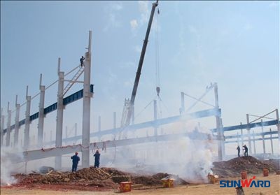 山河工业城厂房上梁仪式隆重举行 山河工业城厂房上梁仪式隆重举行