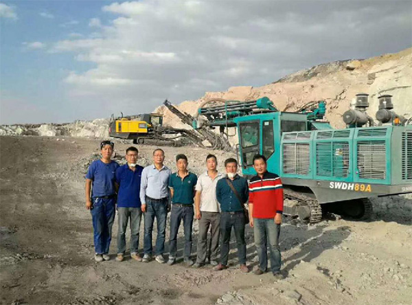 PK国际领先品牌,山河智能露天液压钻车再交完美答卷