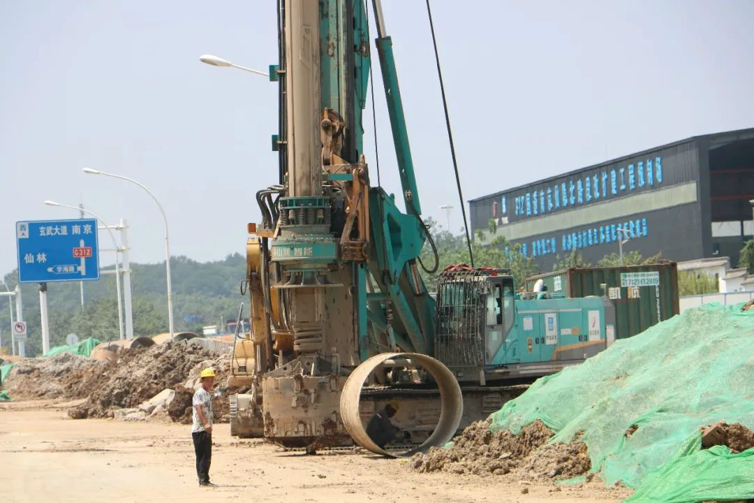 强悍表现赢青睐!山河智能360H旋挖钻助力南京312国道改扩建