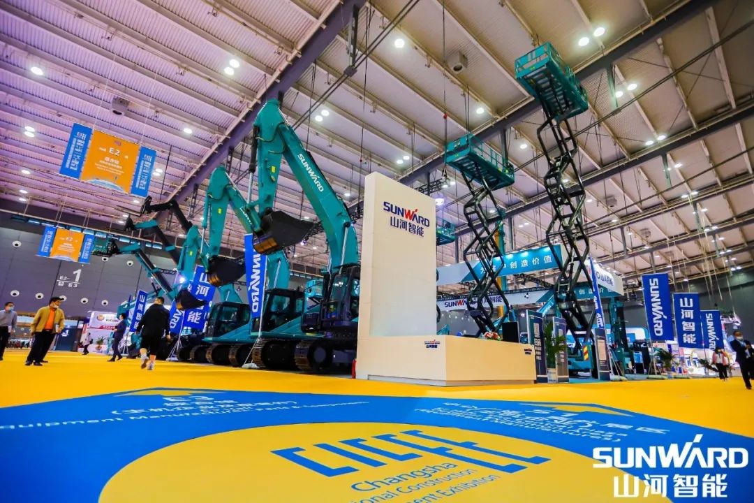 “山河绿”亮相长沙国际工程机械展,50余款产品尽显山河智能创新实力