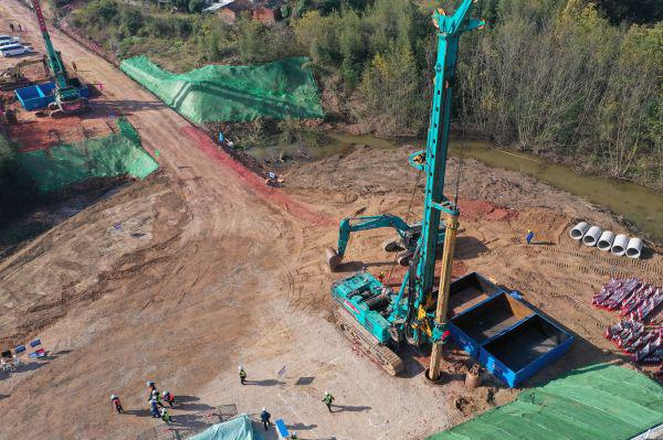 首根桩基开钻!山河智能助力新建沪渝蓉高速铁路建设