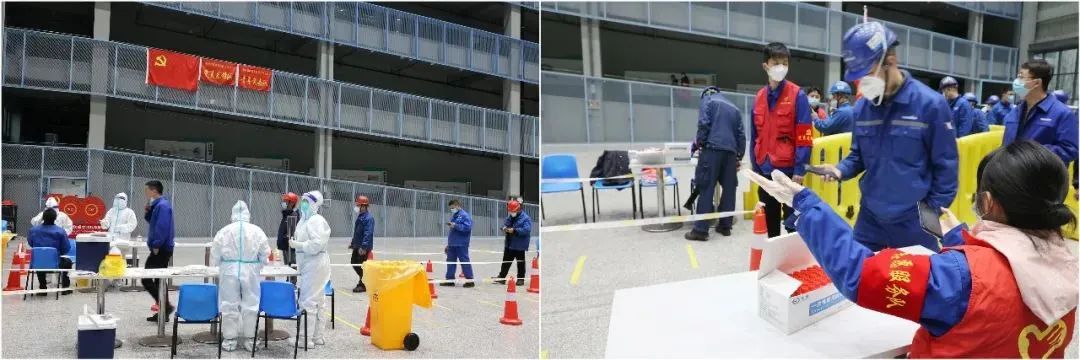 抗疫先锋在行动!山河智能志愿者助力核酸采样