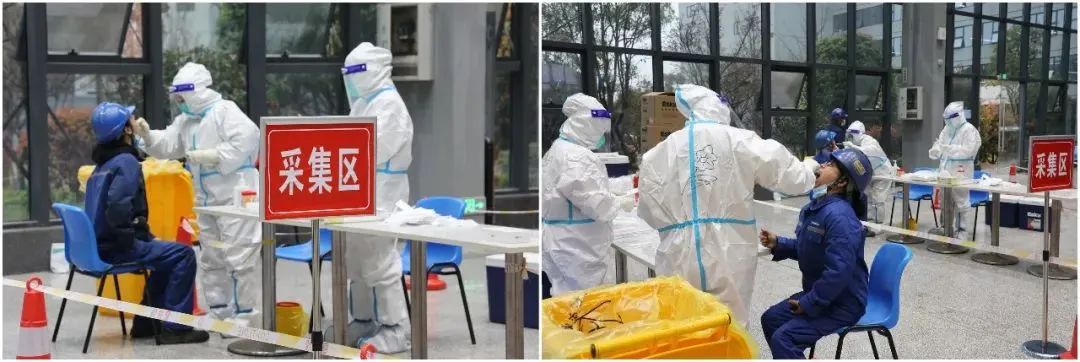 抗疫先锋在行动!山河智能志愿者助力核酸采样