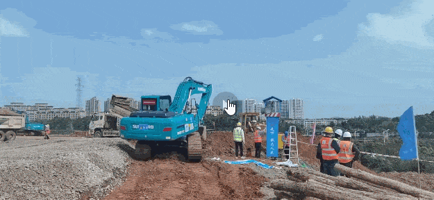 冲锋一线显担当!山河智能挖掘机助力长沙方舱医院建设