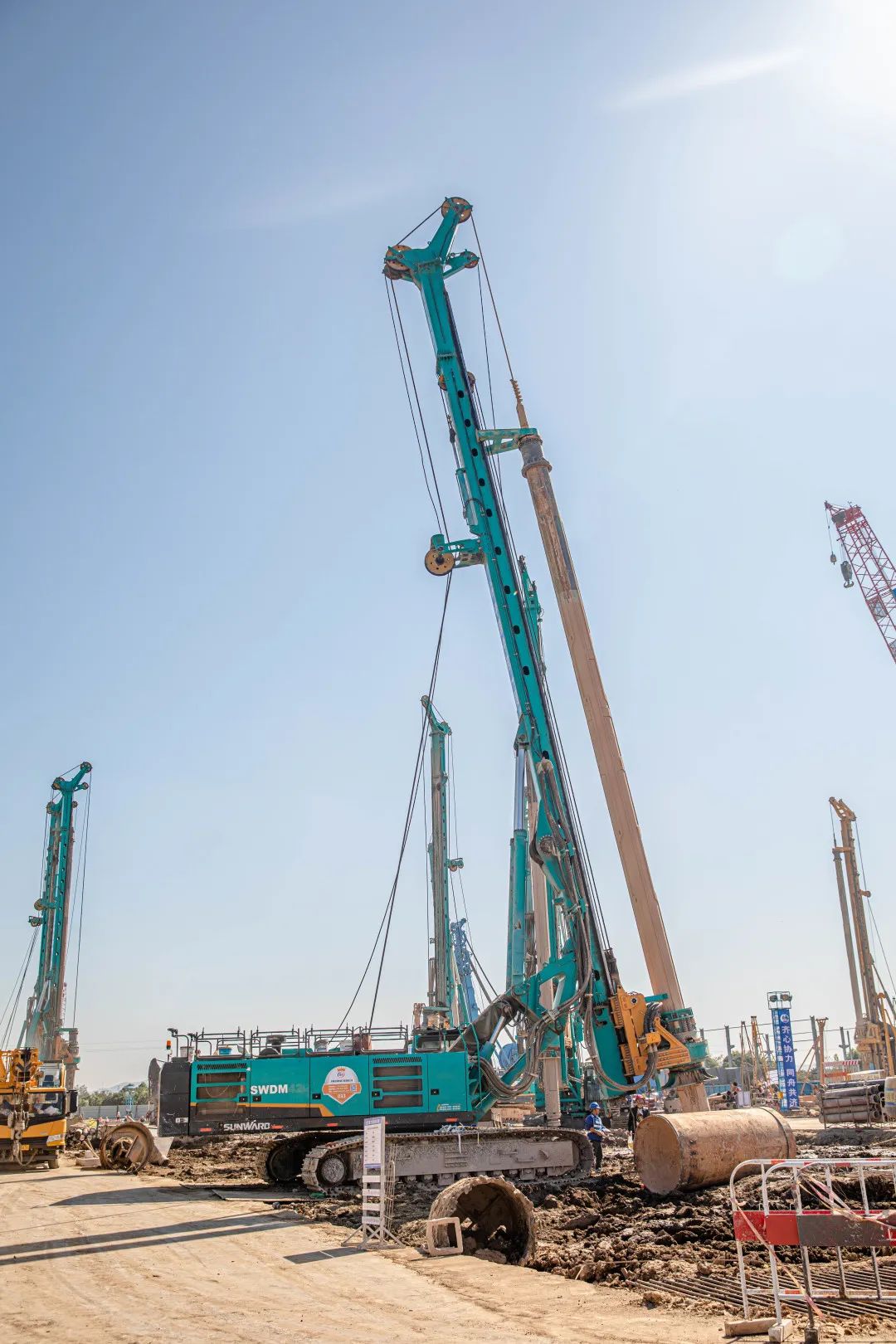 “山河绿”再现大湾区!山河智能旋挖钻机组团助建广州白云机场项目