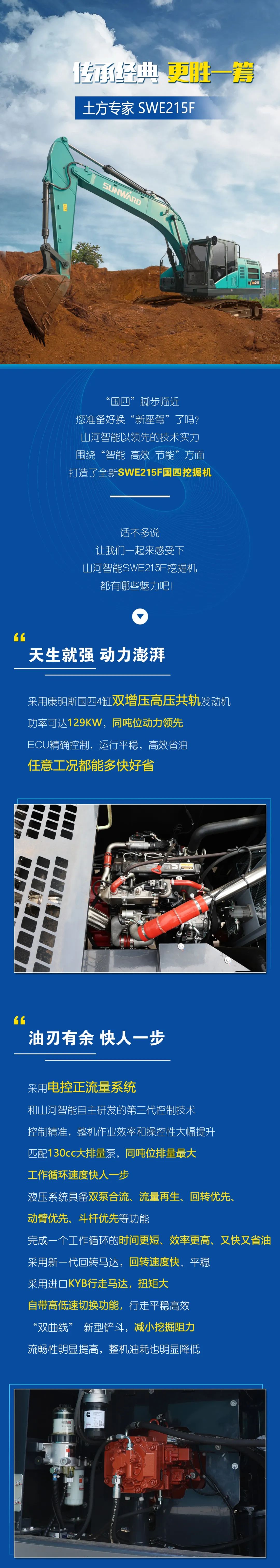 国四精品 | 实力领先,“钱”途无量!山河智能王牌中挖SWE215F申请出战