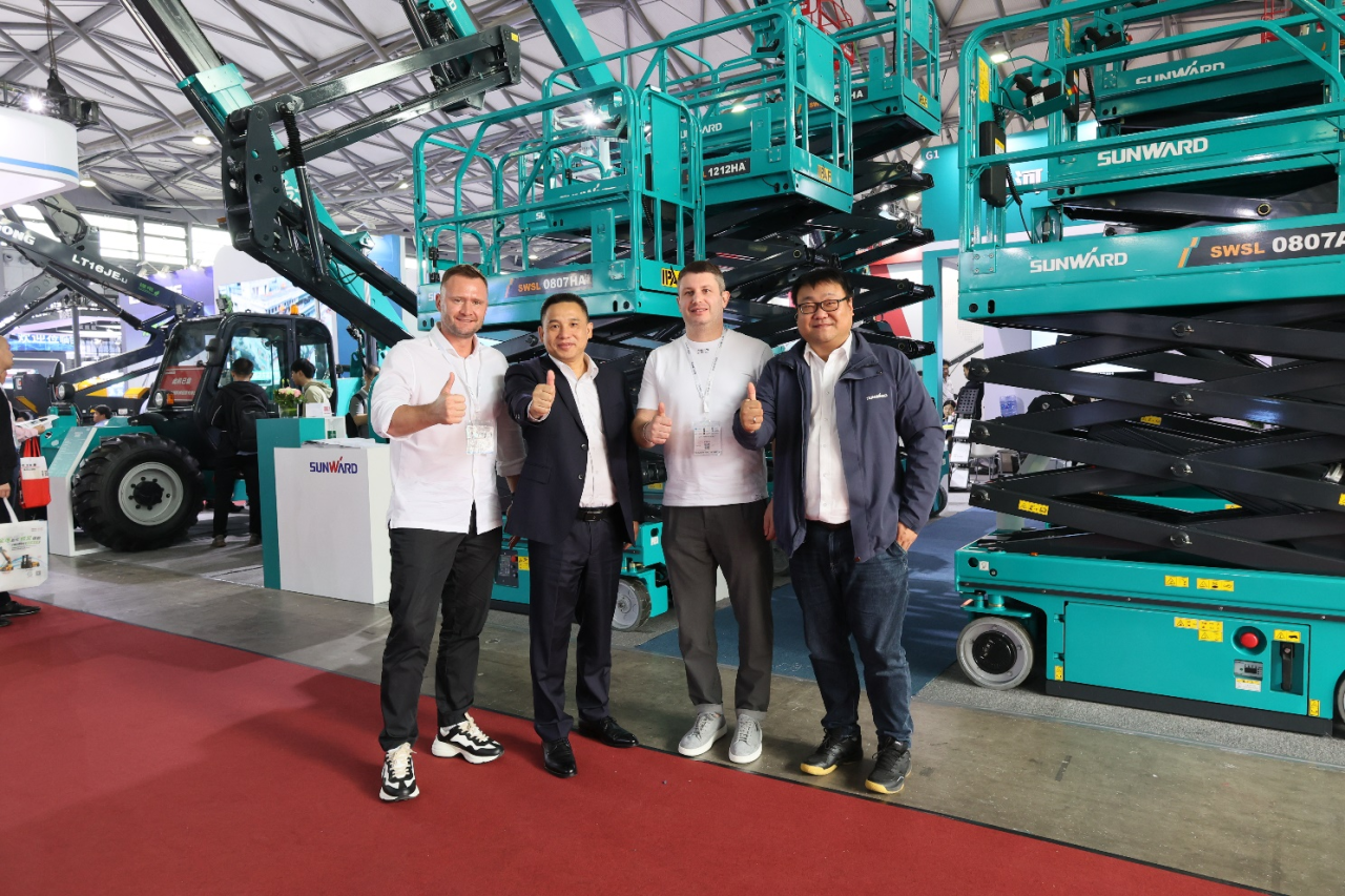 精品出击,闪耀魔都!山河智能全系列高空机械亮相2023亚洲国际高空展