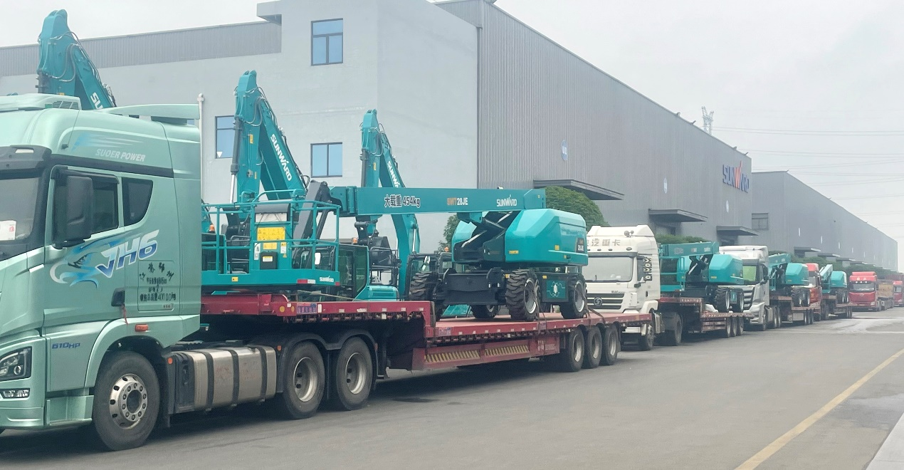 共启合作新纪元!山河智能SWT28JE电动直臂高空作业平台批量发货华东市场