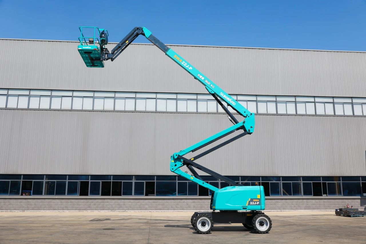 技术新标杆!山河智能SWA22J-P柴动曲臂式高空作业平台下线!